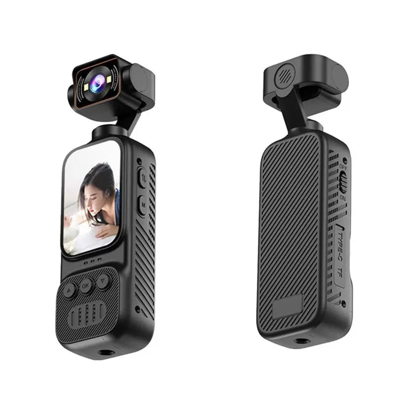 AAAEL-2K Full HD Action Camera Rotatable Direction Night Vision Sports Camera Handheld Pocket Wifi Bike Vlog Recording