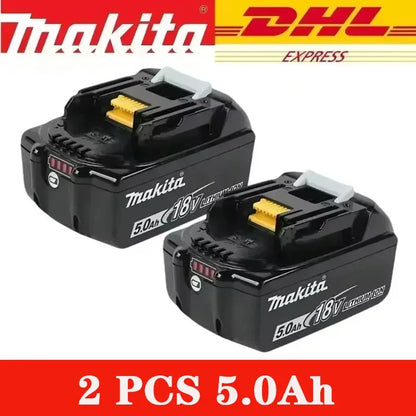 100% Original Makita 18V 5Ah 6Ah 9Ah Lithium Battery & Charger, Replacement Battery for DDF487 Cordless Impact Drill