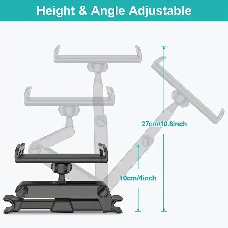 Car Tablet Holder Back Seat Headrest Mount For IPad Air Pro 4-13 Inch 360 Rotation Rear Pillow Phone Clamp Stand Universal