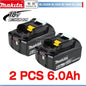 100% Original Makita 18V 5Ah 6Ah 9Ah Lithium Battery & Charger, Replacement Battery for DDF487 Cordless Impact Drill