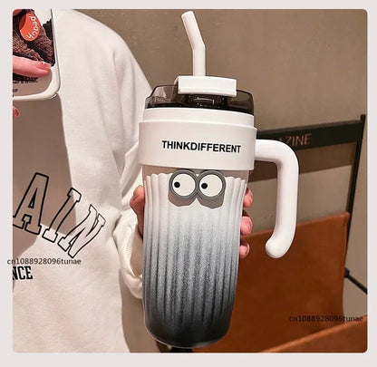 860ML Stainless Steel Thermo Bottle Large Capacity Coffee Cup Sport Insulated Cup Portable Tumbler Vacuum Flasks Car Thermal Cup
