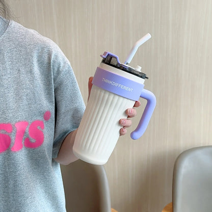 860ML Stainless Steel Thermo Bottle Large Capacity Coffee Cup Sport Insulated Cup Portable Tumbler Vacuum Flasks Car Thermal Cup