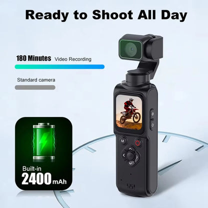 ANSVICAM 4K Wifi Pocket Vlogging Camera 330° Auto Rotatable Touch Screen Sports DV Bodycam Face Tracking Portable Action Cameras