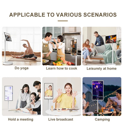 Smart Tv Television 21.5 Inch LED Tv with Android WiFi Rotate Ips Touch Screen Portable Smart Tv for Work
