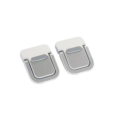 2Pcs Mini Foldable Laptop Holder Portable Computer Keyboard Riser with 2 Adjustable Angle Self-Adhesive Invisible Notebook Stand