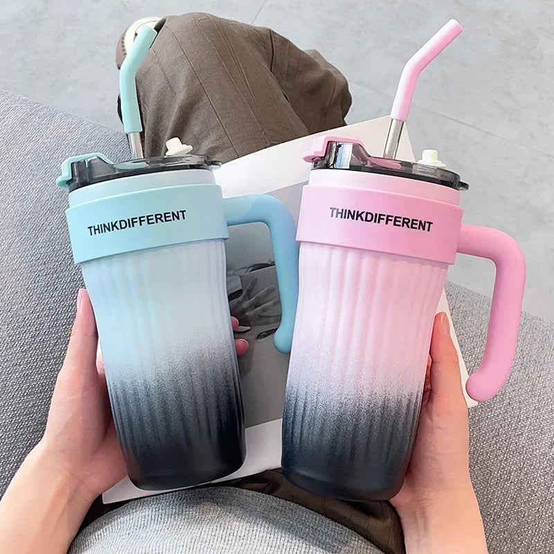 860ML Stainless Steel Thermo Bottle Large Capacity Coffee Cup Sport Insulated Cup Portable Tumbler Vacuum Flasks Car Thermal Cup