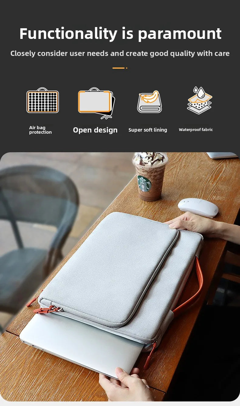 Laptop Bag For Xiaomi Dell Hp Lenovo Notebook Computer For Macbook Air M4 Pro M5 M3 M1 M2 13 14 15 15.6 16 12 Sleeve Case Cover