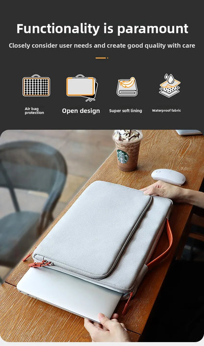 Laptop Bag For Xiaomi Dell Hp Lenovo Notebook Computer For Macbook Air M4 Pro M5 M3 M1 M2 13 14 15 15.6 16 12 Sleeve Case Cover