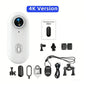 4K HD Motorcycle Mini Recorder Finger WIFI Action Camera Lightweight POV Motorcycle Road Sport Cam Bicycle Vlog Pet Body Camera