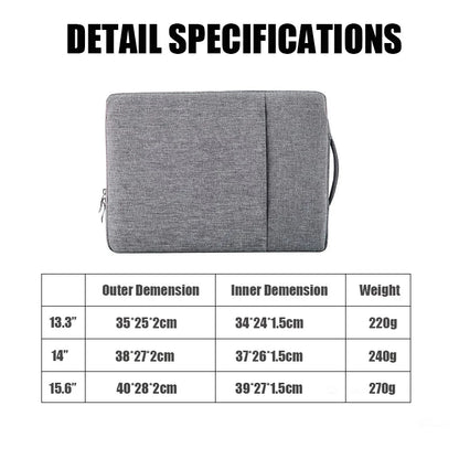 Portable Laptop Bag 13 14 15.6 Inch Travel Carrying Sleelve Case Storage Bag Soft Cover for Macbook Air 13 Case Huawei/Xiaomi/HP
