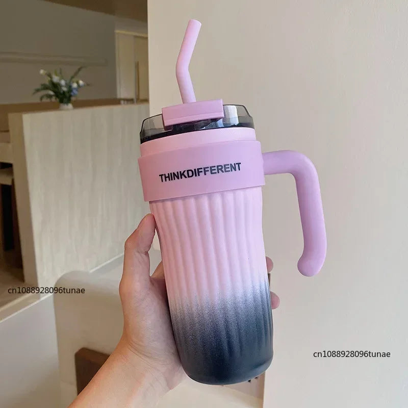 860ML Stainless Steel Thermo Bottle Large Capacity Coffee Cup Sport Insulated Cup Portable Tumbler Vacuum Flasks Car Thermal Cup