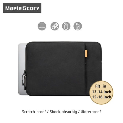 360° Protective Laptop Sleeve Bag for 13 14 15 16 inch MacBook Pro M4/M3/M2/M1 & Surface Laptop 7 13.8", Water-Resistant Case