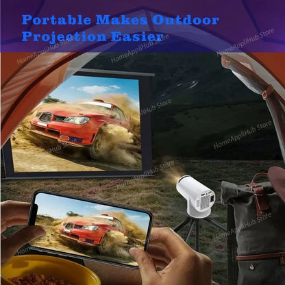 HY300 Home Projector 4K Portable LCD Ultra HD Wall Projection Wireless Screen Mirroring Android 1080P