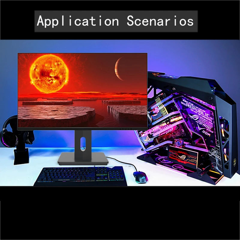 FYHXele 27"  4K Computer Monitor IPS Elevating and Rotating Gaming Screen PC Monitor 1ms Fast Response 100%sRGB Game Monitors