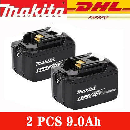 100% Original Makita 18V 5Ah 6Ah 9Ah Lithium Battery & Charger, Replacement Battery for DDF487 Cordless Impact Drill