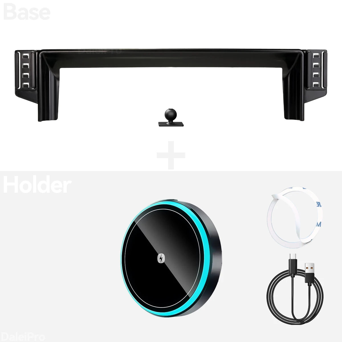 RHD LHD For Toyota Rav4 2026 2027 Dual Car Phone Holder Screen Fixed Clip Wireless Charger Phone Mount Qi Phone Charger Mount
