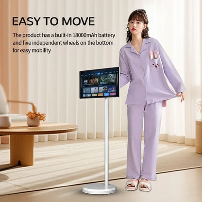 Smart Tv Television 21.5 Inch LED Tv with Android WiFi Rotate Ips Touch Screen Portable Smart Tv for Work