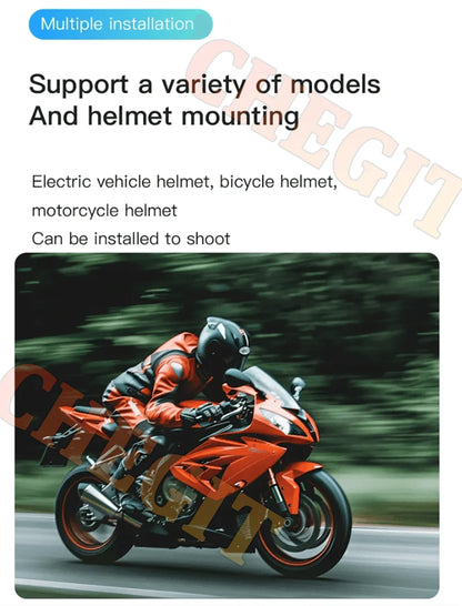 4K HD Motorcycle Mini Recorder Finger WIFI Action Camera Lightweight POV Motorcycle Road Sport Cam Bicycle Vlog Pet Body Camera
