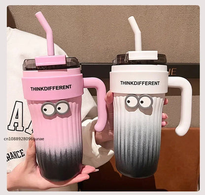 860ML Stainless Steel Thermo Bottle Large Capacity Coffee Cup Sport Insulated Cup Portable Tumbler Vacuum Flasks Car Thermal Cup