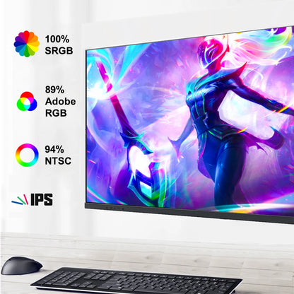 FYHXele 27"  4K Computer Monitor IPS Elevating and Rotating Gaming Screen PC Monitor 1ms Fast Response 100%sRGB Game Monitors