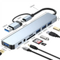 8 In 2 USB Type-C HUB with Splitter Card Reader USB 3.0 USB 2.0 SD/TF Splitter Card Reader Docking Station for HUAWEI Xiaomi PC