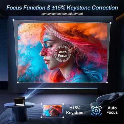 Hot Selling Auto Focus Android H3 Projector Home Theater Smart Tv Outdoor Projectors 4K Full Hd Mini Portable Video Proyector