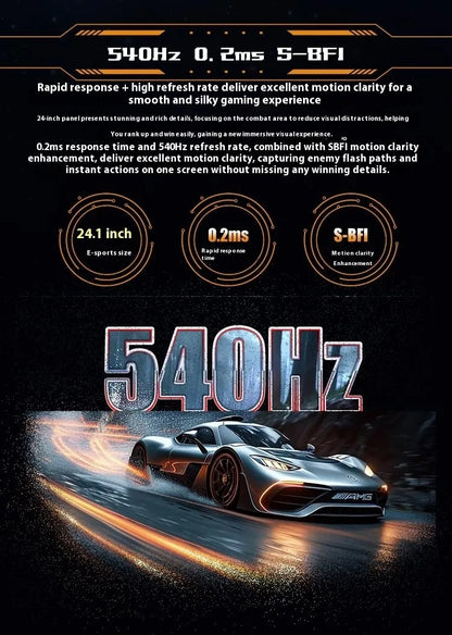 600Hz 540HZ 500HZ 360hzHigh Refresh Rate Gaming Pc Monitor 24 27 Inch 5K/4K/2K FramelessLow Blue Light LED LCD DP Desktop