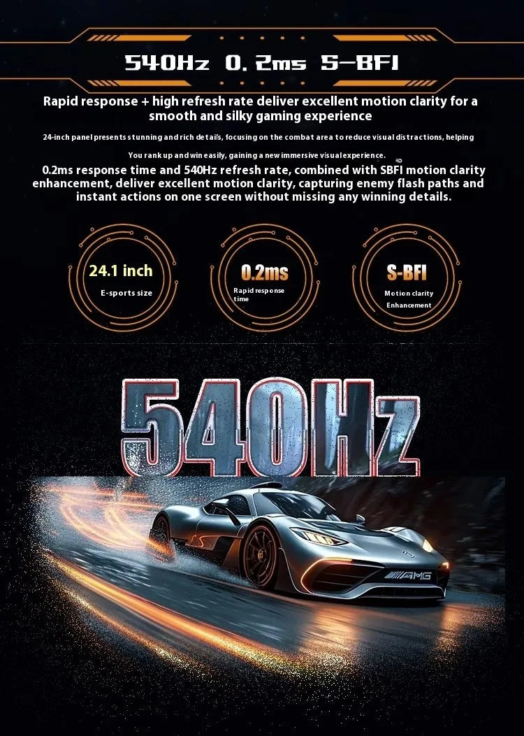600Hz 540HZ 500HZ 360hzHigh Refresh Rate Gaming Pc Monitor 24 27 Inch 5K/4K/2K FramelessLow Blue Light LED LCD DP Desktop