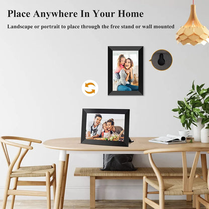 Frameo Digital Picture Frame 10.1 Inch 32GB/64GB Smart WiFi digital photo frame with 1280x800 IPS HD Touch Screen Wall Mountable