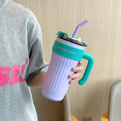 860ML Stainless Steel Thermo Bottle Large Capacity Coffee Cup Sport Insulated Cup Portable Tumbler Vacuum Flasks Car Thermal Cup