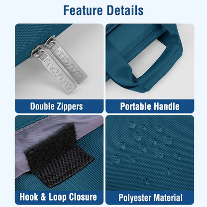 360 Protective Laptop Sleeve Handbag for 13 14 15 16 inch MacBook Pro Air M4 M3 M2 M1 Computer Notebook Sleeve Cover Briefcase