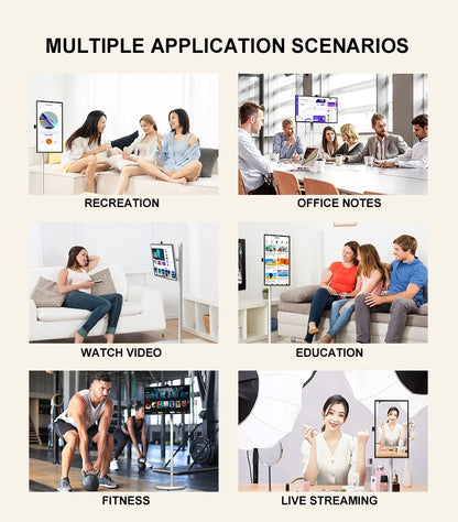 Custom Portable TV with Battery Rotating Portable Monitor Android 15 M3U Television Indoor Smart TV for Home Office Business