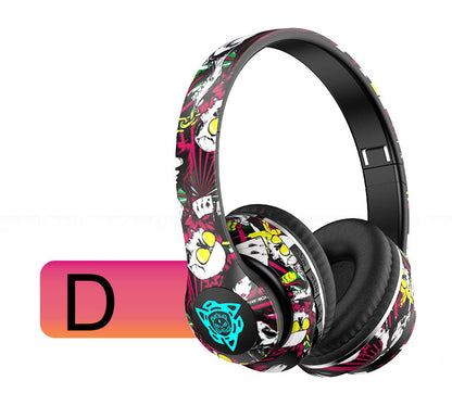 NNEDSZ Wireless Bluetooth Headphones - Stylish Over-Ear Design with Long Battery Life, Hi-Fi Sound, and Universal Compatibility (colour D)