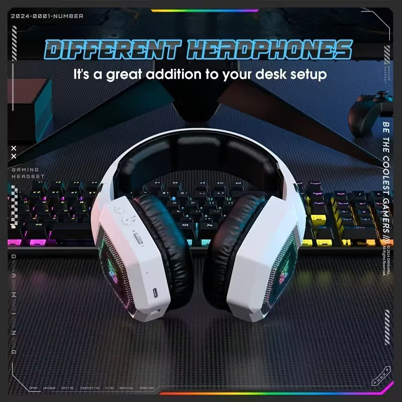 NNETM Surround Sound Wireless Gaming Headset Tri-Mode